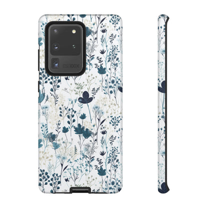 Serene Blue Wildflower - Phone Case