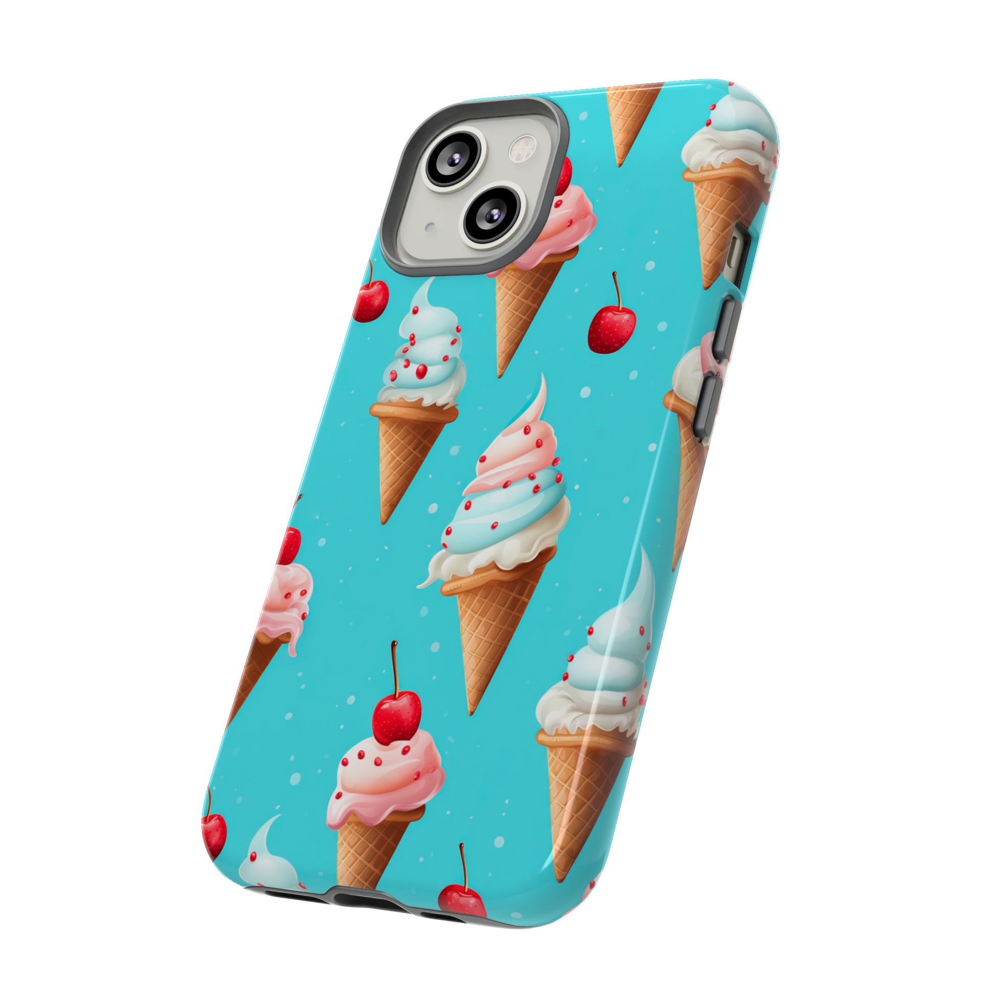 Sundae Funday - Ice Cream Cone Pattern Phone Case - iPhone & Samsung Compatible Phone Case Pattern Symphony   