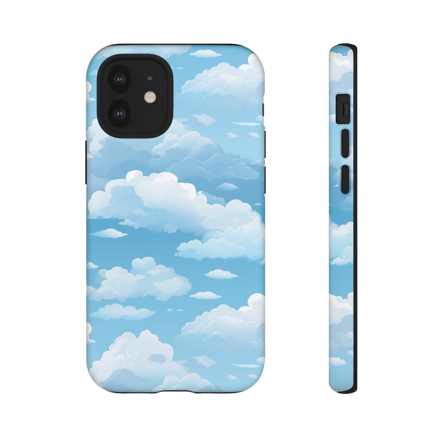 Azure Horizon Phone Case - Majestic Sky & Cloud Pattern - Tough Phone Case