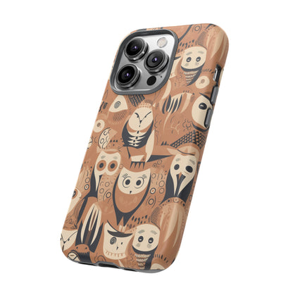 Abstract Owl - Phone Case