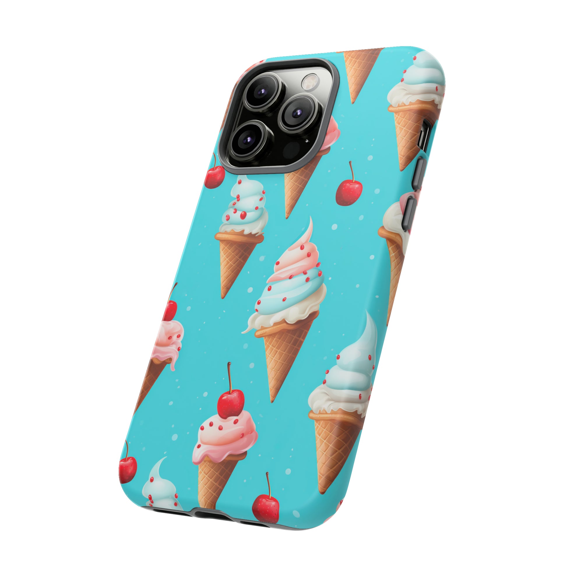 Sundae Funday - Ice Cream Cone Pattern Phone Case - iPhone & Samsung Compatible Phone Case Pattern Symphony   