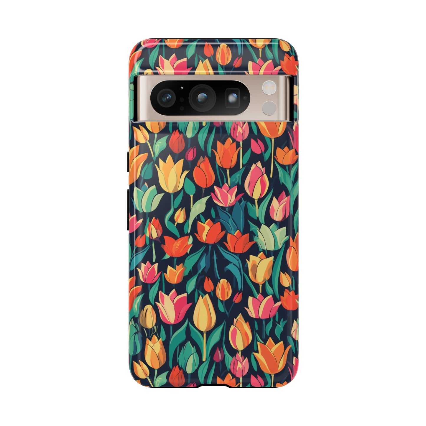 Tulip Medley Tough Phone Case - Vibrant Spring Floral Design