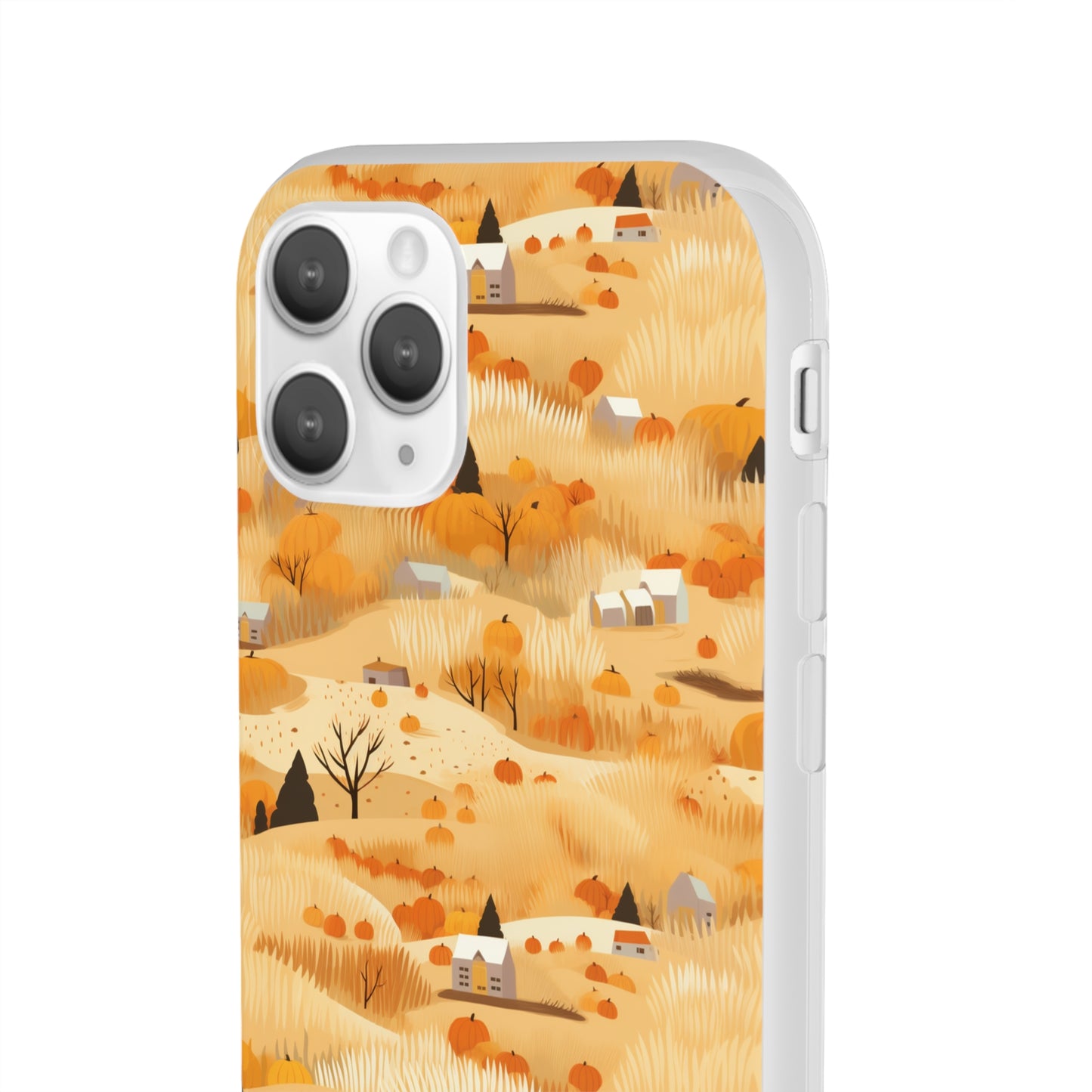 Harvest Homestead: Whimsical Autumn Villages - Flexible Phone Case