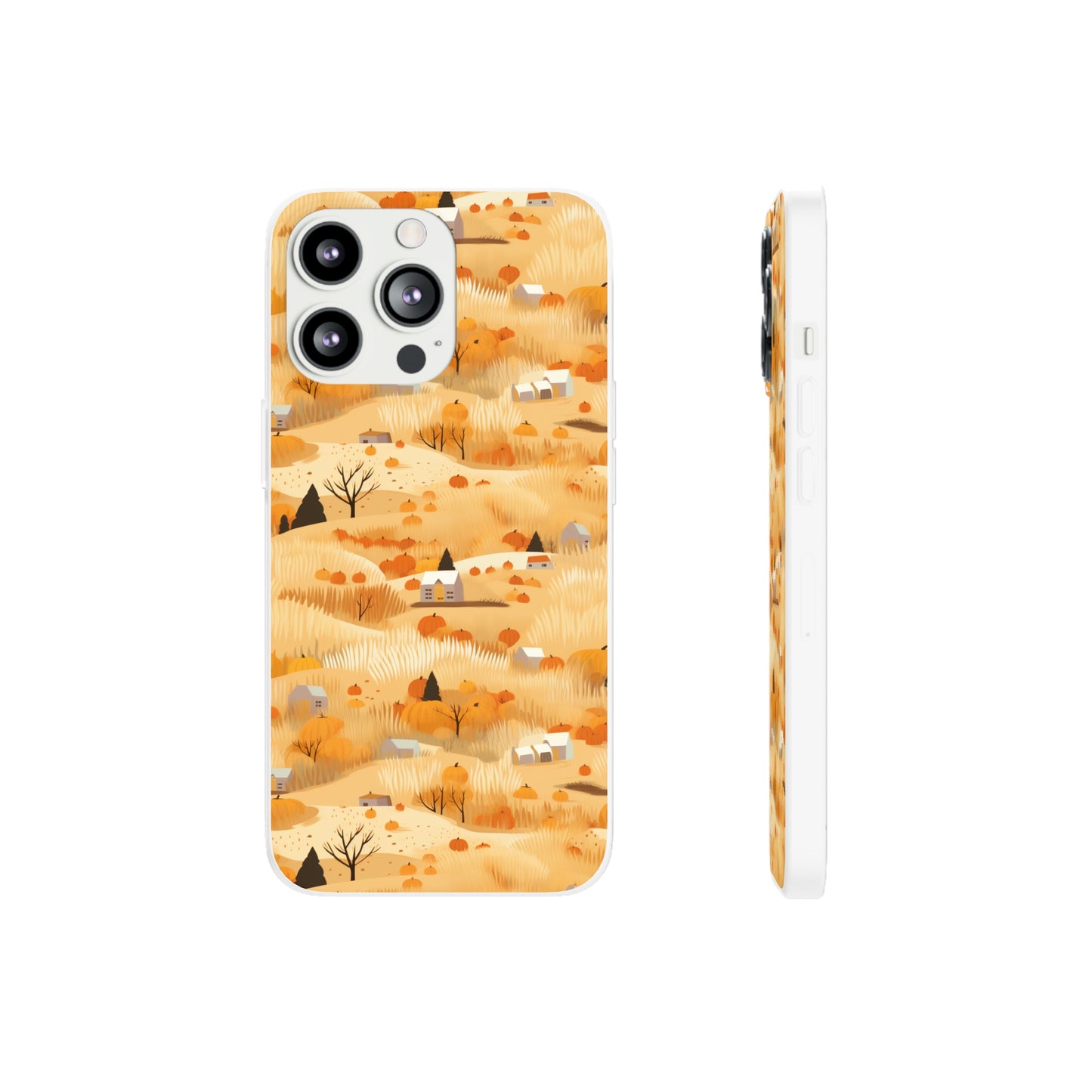 Harvest Homestead: Whimsical Autumn Villages - Flexible Phone Case