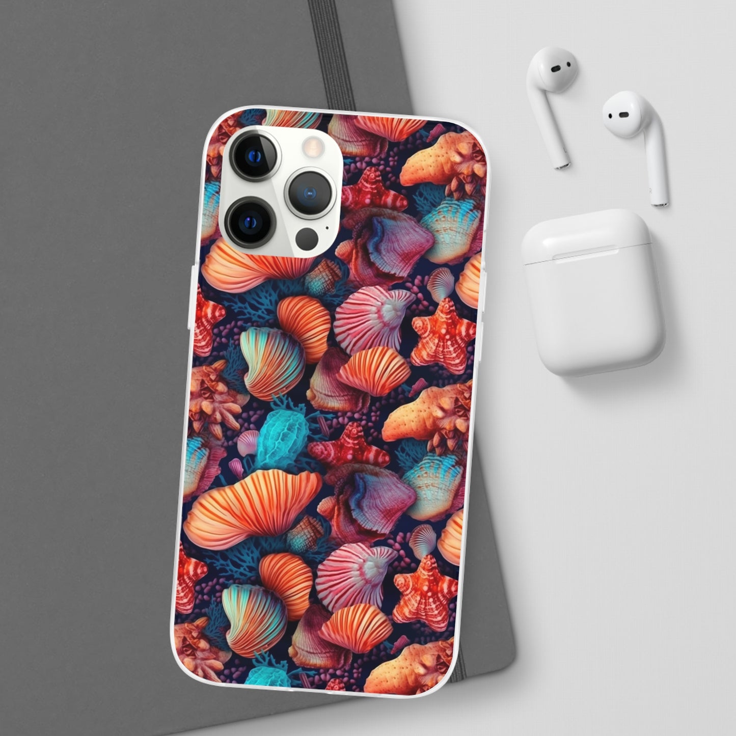 Vibrant Shallow Seascape - Flexible Phone Case Phone Case Pattern Symphony iPhone 12 Pro Max with gift packaging  