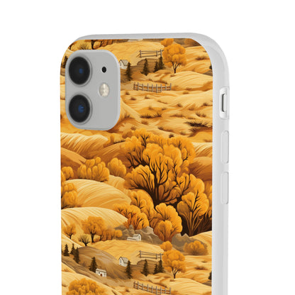 Rural Rhapsody: Early Autumn Farm Tales - Flexible Phone Case