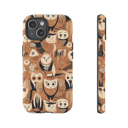 Abstract Owl - Phone Case