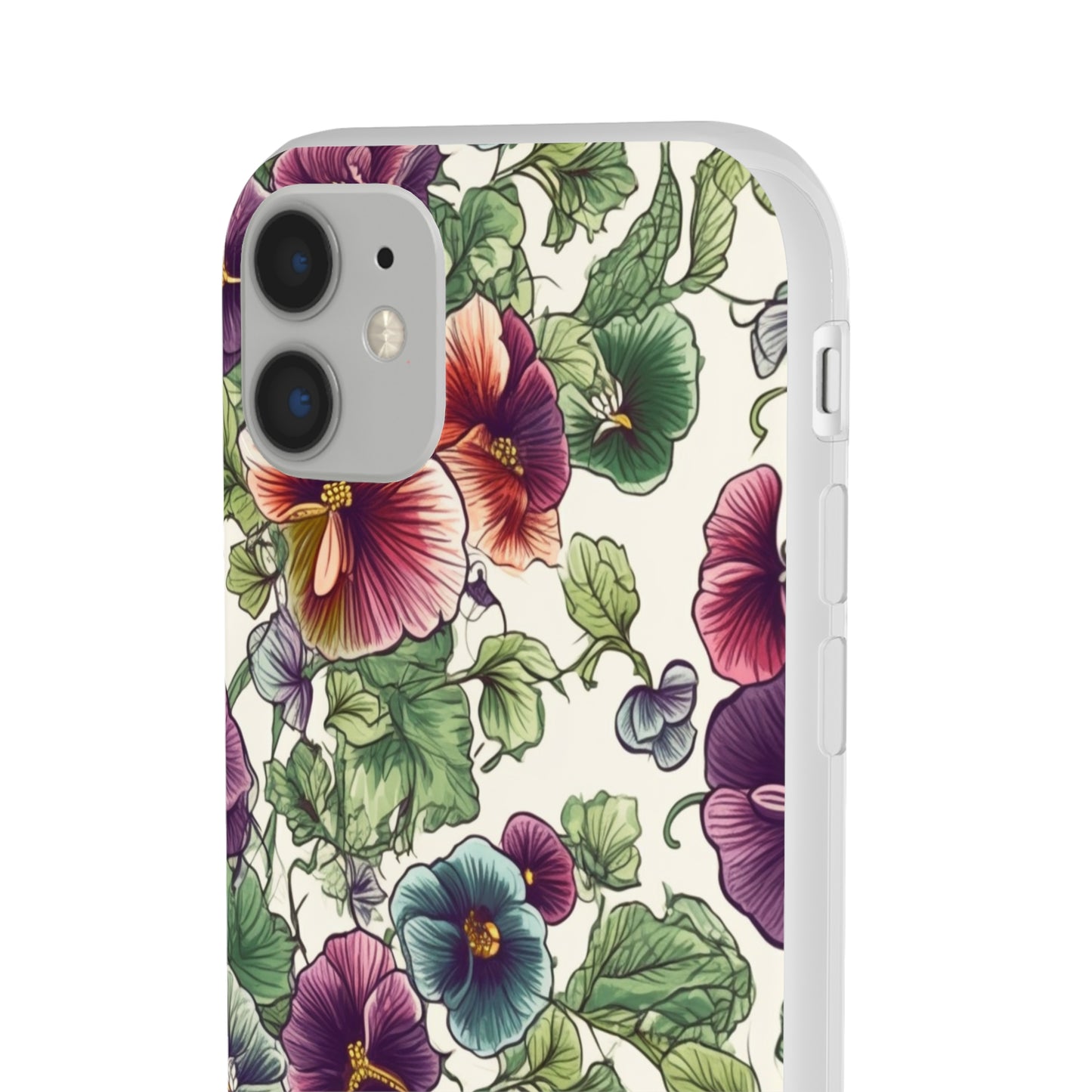 Watercolour Pansy Phone Case - Delicate Floral Elegance - Spring Collection - Flexi Cases Phone Case Pattern Symphony   