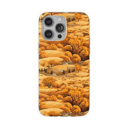 Rural Rhapsody: Early Autumn Farm Tales - Flexible Phone Case