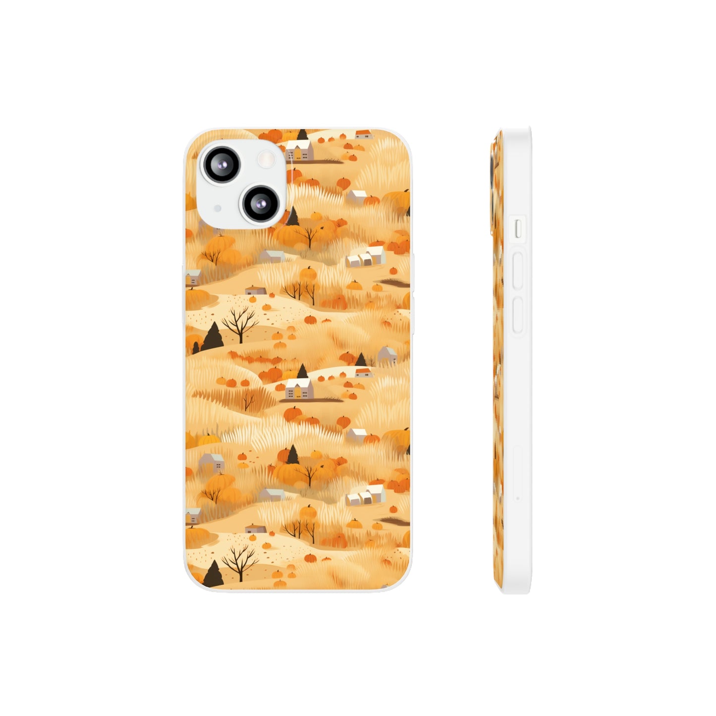 Harvest Homestead: Whimsical Autumn Villages - Flexible Phone Case