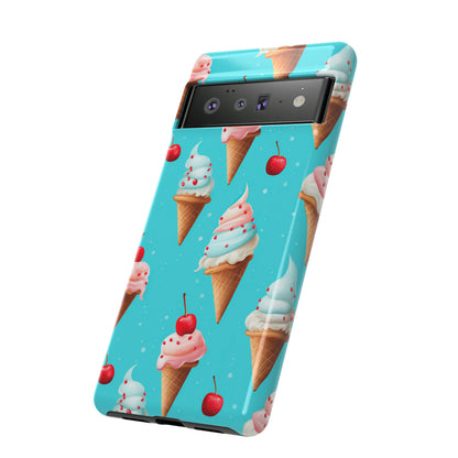 Sundae Funday - Ice Cream Cone Pattern Phone Case - iPhone & Samsung Compatible Phone Case Pattern Symphony   