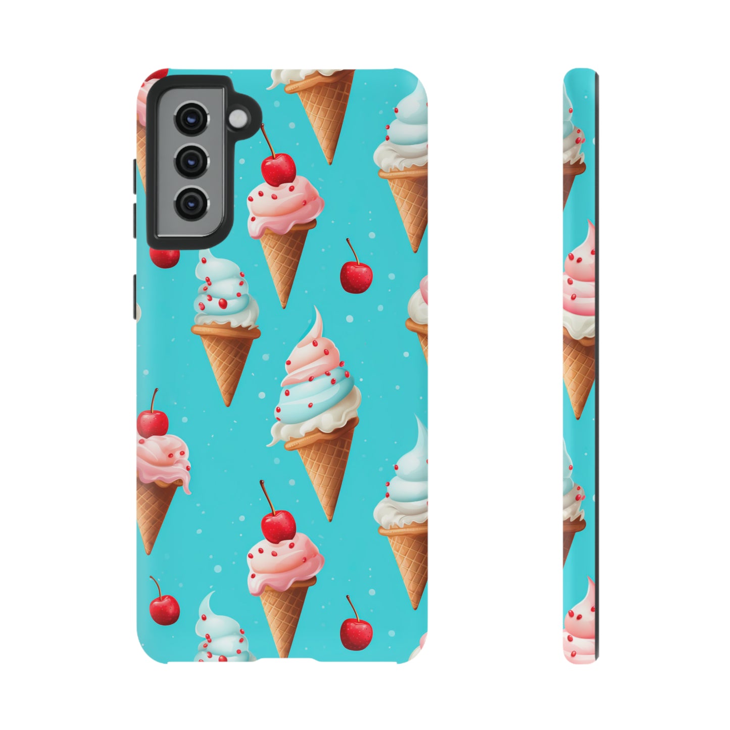 Sundae Funday - Ice Cream Cone Pattern Phone Case - iPhone & Samsung Compatible Phone Case Pattern Symphony   