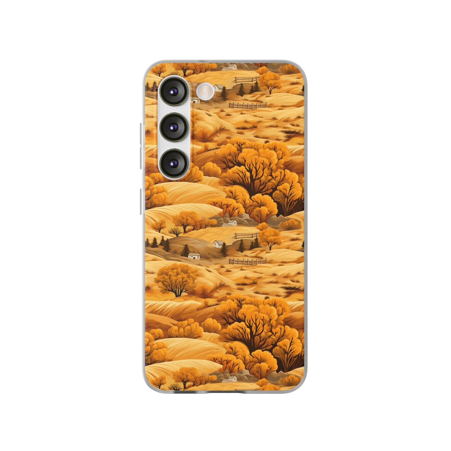 Rural Rhapsody: Early Autumn Farm Tales - Flexible Phone Case