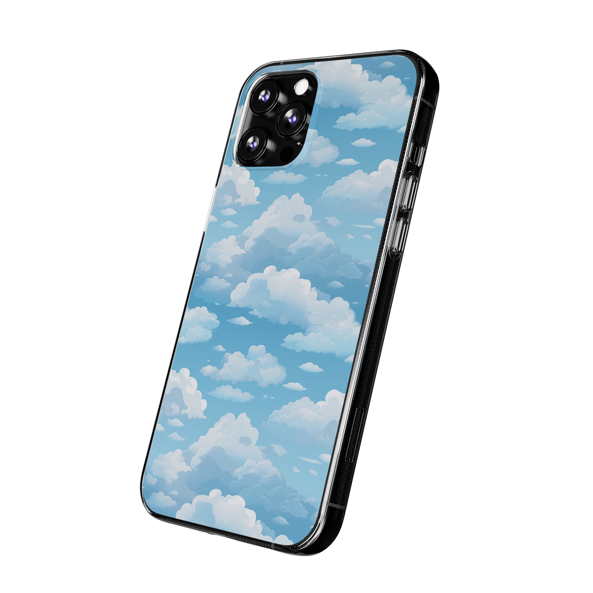 Boundless Azure Horizon - Calm Sky Design Soft Phone Case for IPhone, Samsung, and Google Pixel Phone Case Pattern Symphony   