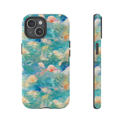 Watercolour Seashell Wonders - Protective Tough Phone Case