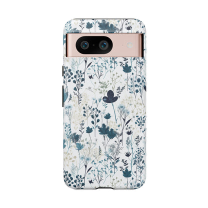 Serene Blue Wildflower - Phone Case