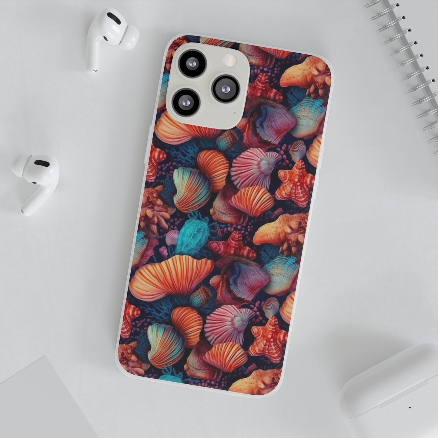 Vibrant Shallow Seascape - Flexible Phone Case Phone Case Pattern Symphony iPhone 13 Pro Max with gift packaging  