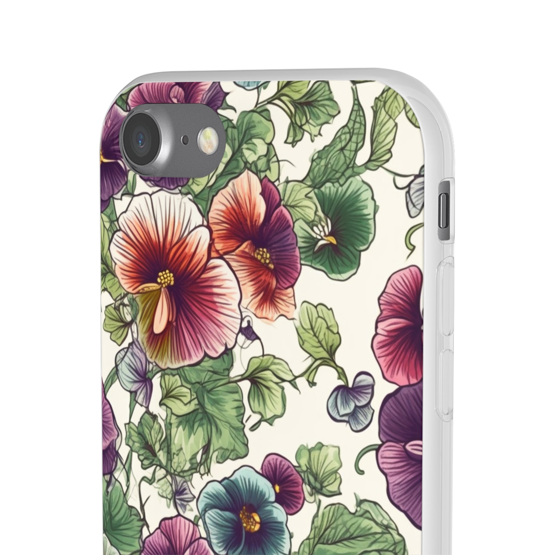 Watercolour Pansy Phone Case - Delicate Floral Elegance - Spring Collection - Flexi Cases Phone Case Pattern Symphony   