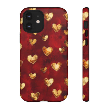 Midas Touch: Gilded Hearts - Phone Case