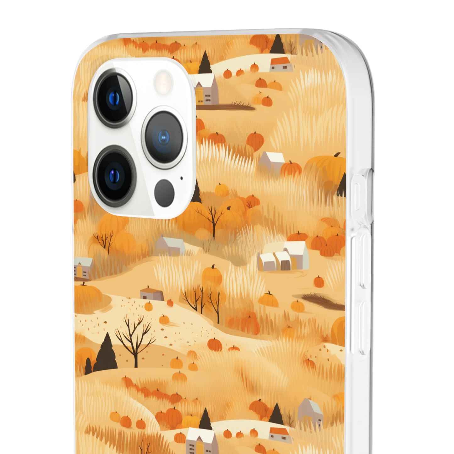 Harvest Homestead: Whimsical Autumn Villages - Flexible Phone Case