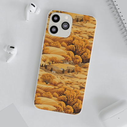 Rural Rhapsody: Early Autumn Farm Tales - Flexible Phone Case