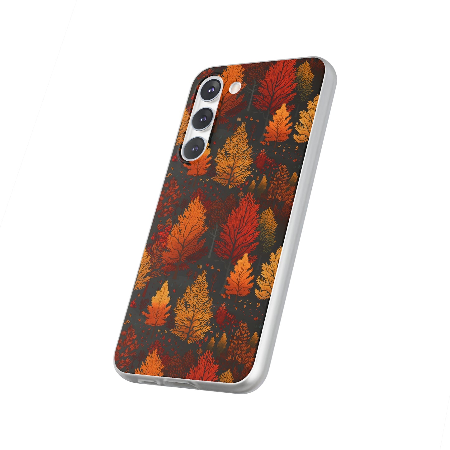 Bronzed Forest: A Chromatic Landscape - Flexible Phone Case