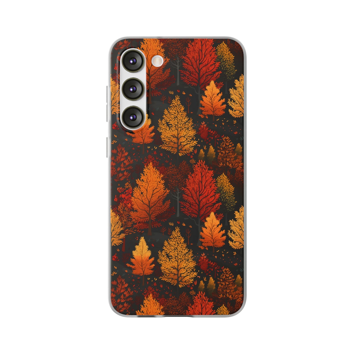 Bronzed Forest: A Chromatic Landscape - Flexible Phone Case