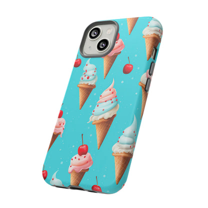 Sundae Funday - Ice Cream Cone Pattern Phone Case - iPhone & Samsung Compatible Phone Case Pattern Symphony   