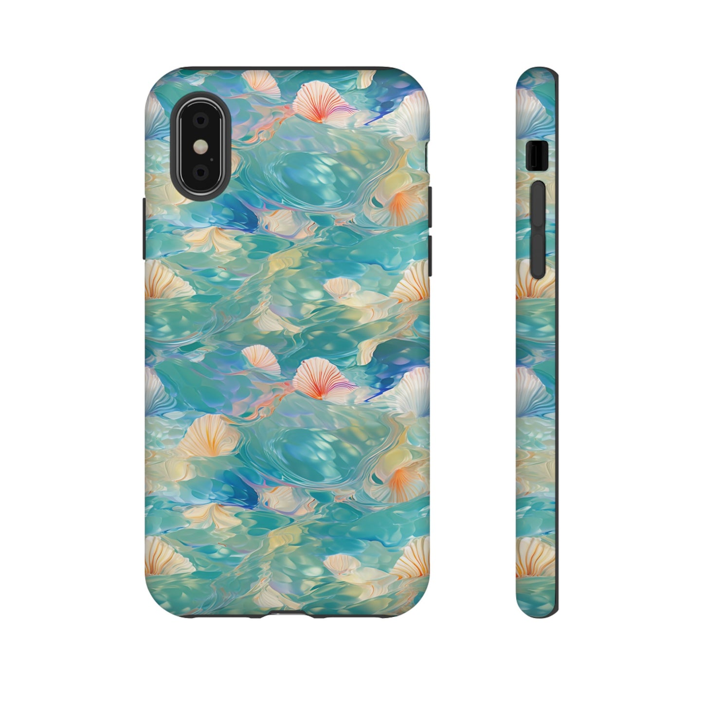 Watercolour Seashell Wonders - Protective Tough Phone Case