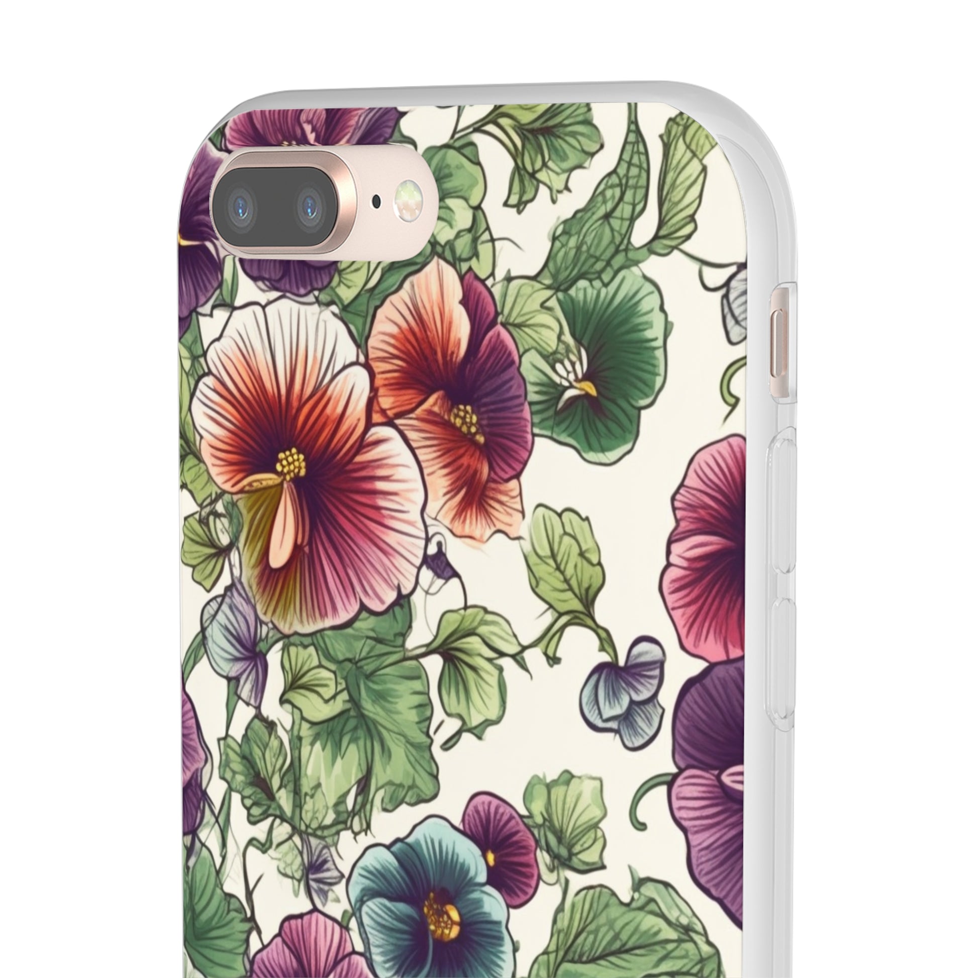 Watercolour Pansy Phone Case - Delicate Floral Elegance - Spring Collection - Flexi Cases Phone Case Pattern Symphony   