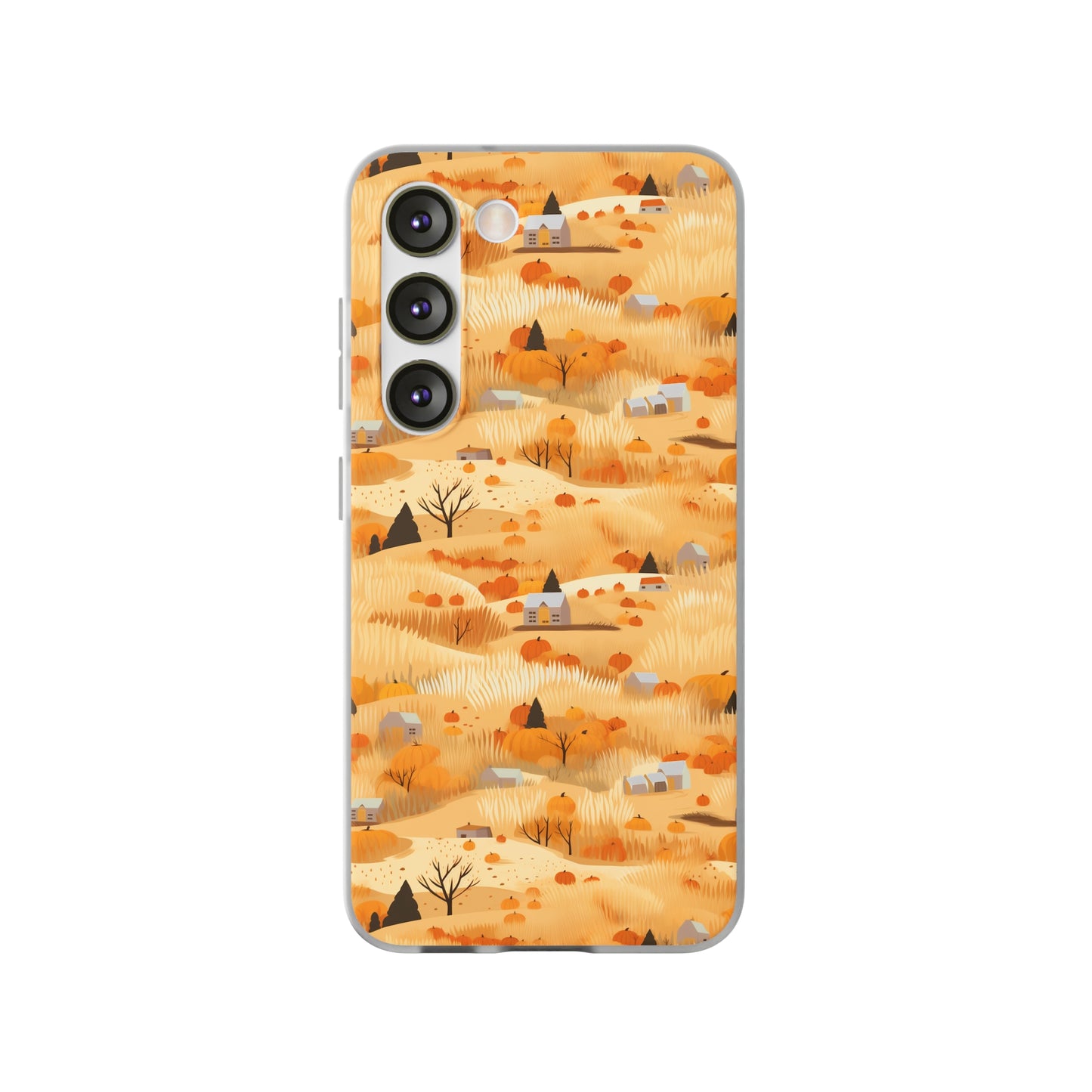 Harvest Homestead: Whimsical Autumn Villages - Flexible Phone Case