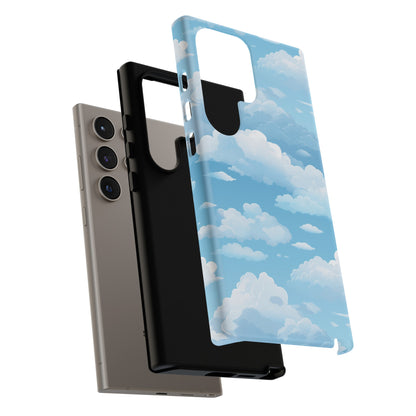 Azure Horizon Phone Case - Majestic Sky & Cloud Pattern - Tough Phone Case