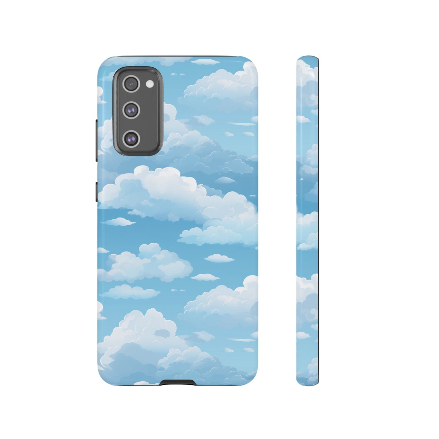 Azure Horizon Phone Case - Majestic Sky & Cloud Pattern - Tough Phone Case