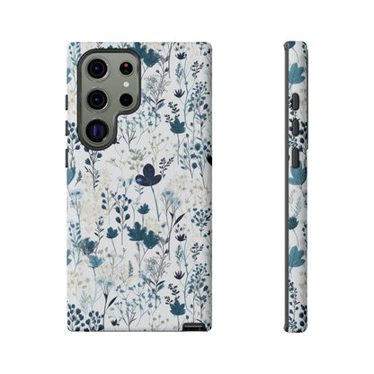 Serene Blue Wildflower - Phone Case