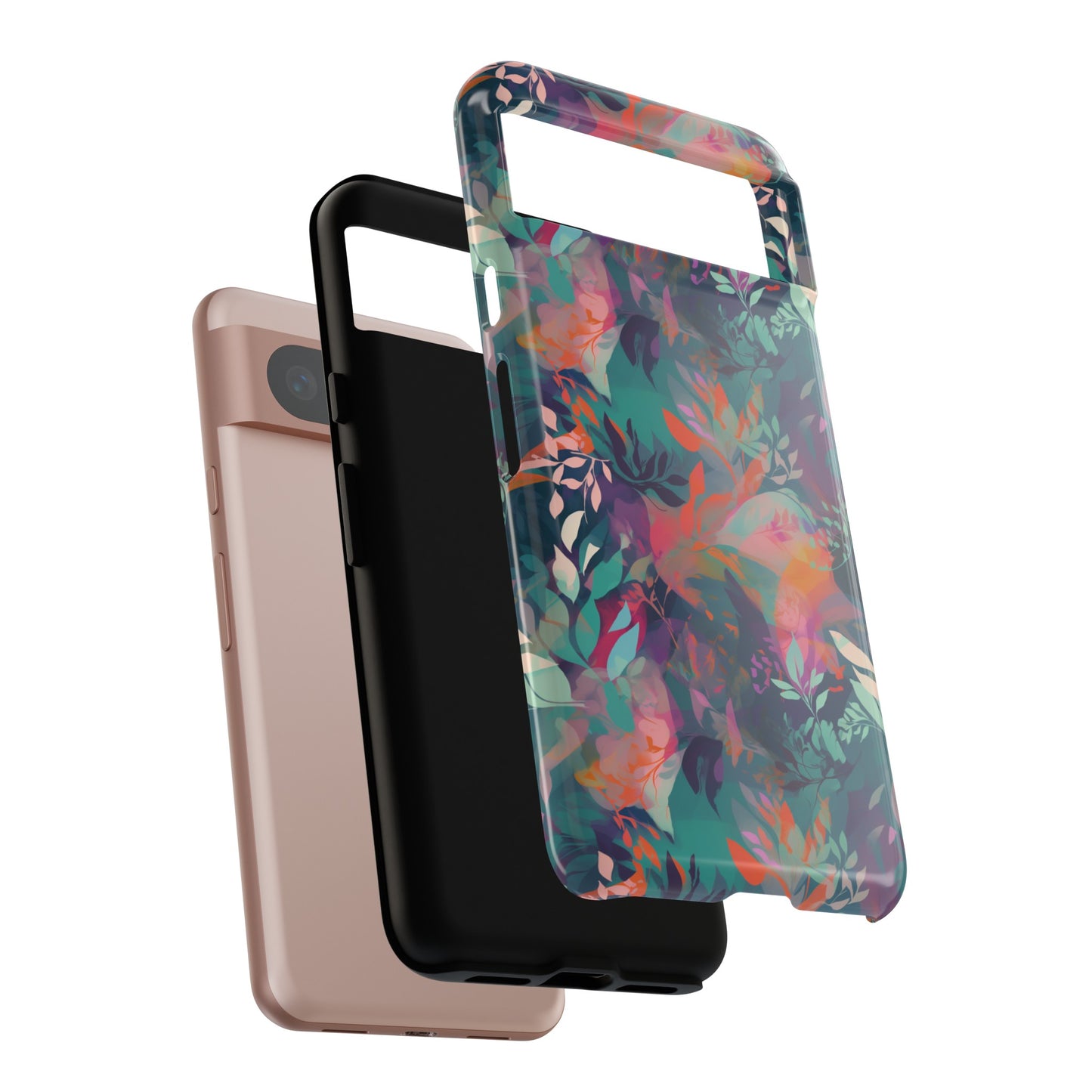 Botanical Bliss - Stylized Abstract Flower Design Tough Phone Case