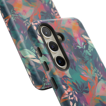 Botanical Bliss - Stylized Abstract Flower Design Tough Phone Case