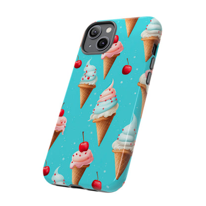 Sundae Funday - Ice Cream Cone Pattern Phone Case - iPhone & Samsung Compatible Phone Case Pattern Symphony   