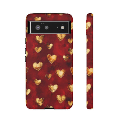 Midas Touch: Gilded Hearts - Phone Case