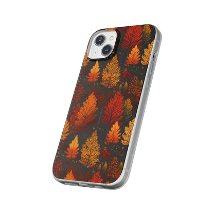 Bronzed Forest: A Chromatic Landscape - Flexible Phone Case