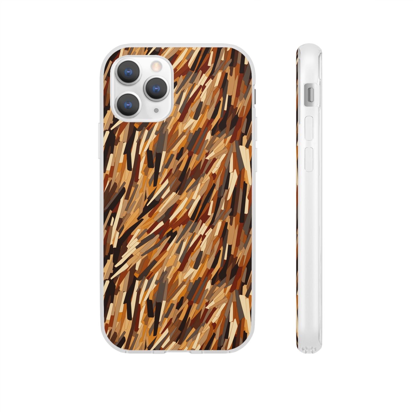 Fragmented Forest: Autumn's Abstract Palette Flexible Phone Case