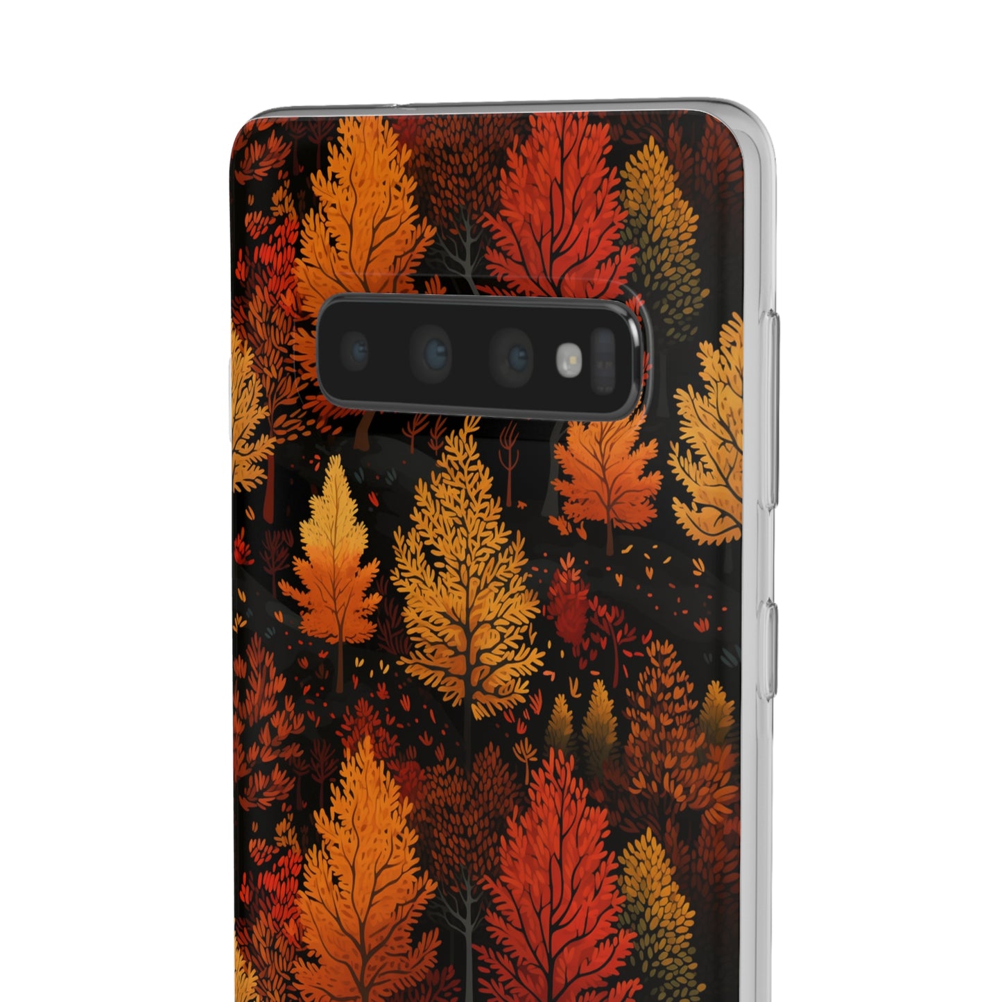 Bronzed Forest: A Chromatic Landscape - Flexible Phone Case