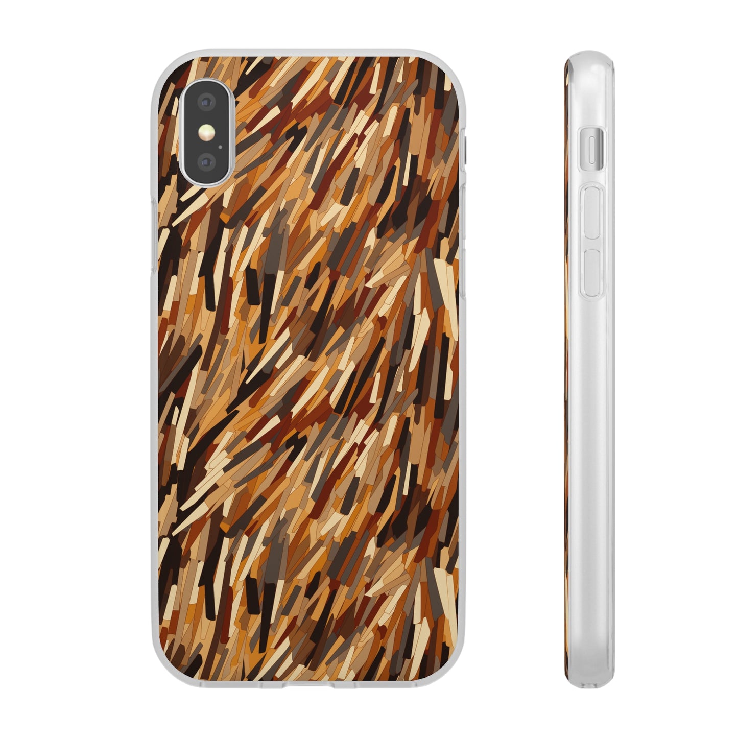 Fragmented Forest: Autumn's Abstract Palette Flexible Phone Case