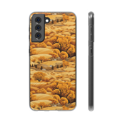 Rural Rhapsody: Early Autumn Farm Tales - Flexible Phone Case