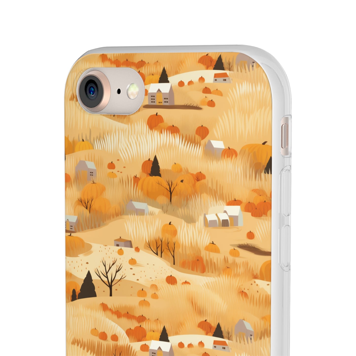 Harvest Homestead: Whimsical Autumn Villages - Flexible Phone Case