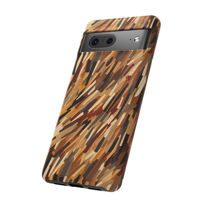 Fragmented Forest: Autumn's Abstract Palette Tough Phone Case