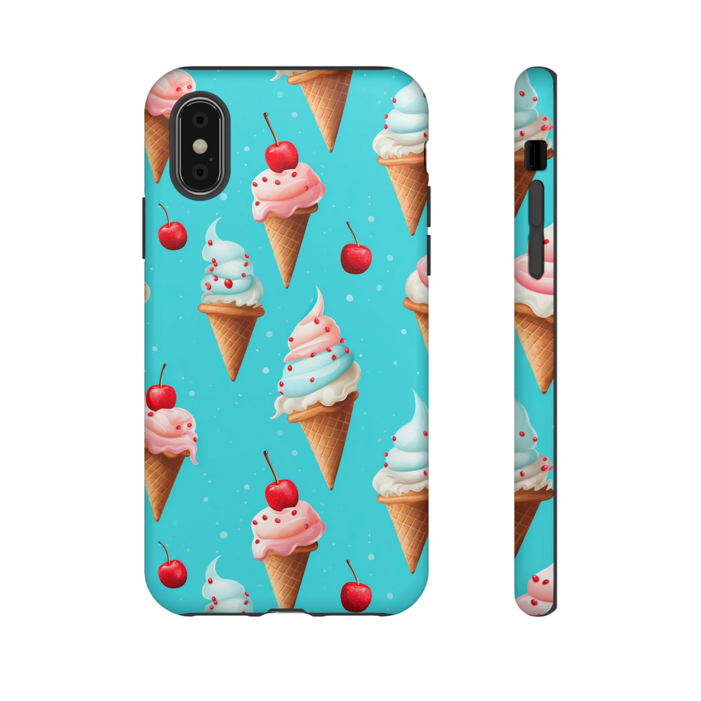 Sundae Funday - Ice Cream Cone Pattern Phone Case - iPhone & Samsung Compatible Phone Case Pattern Symphony   