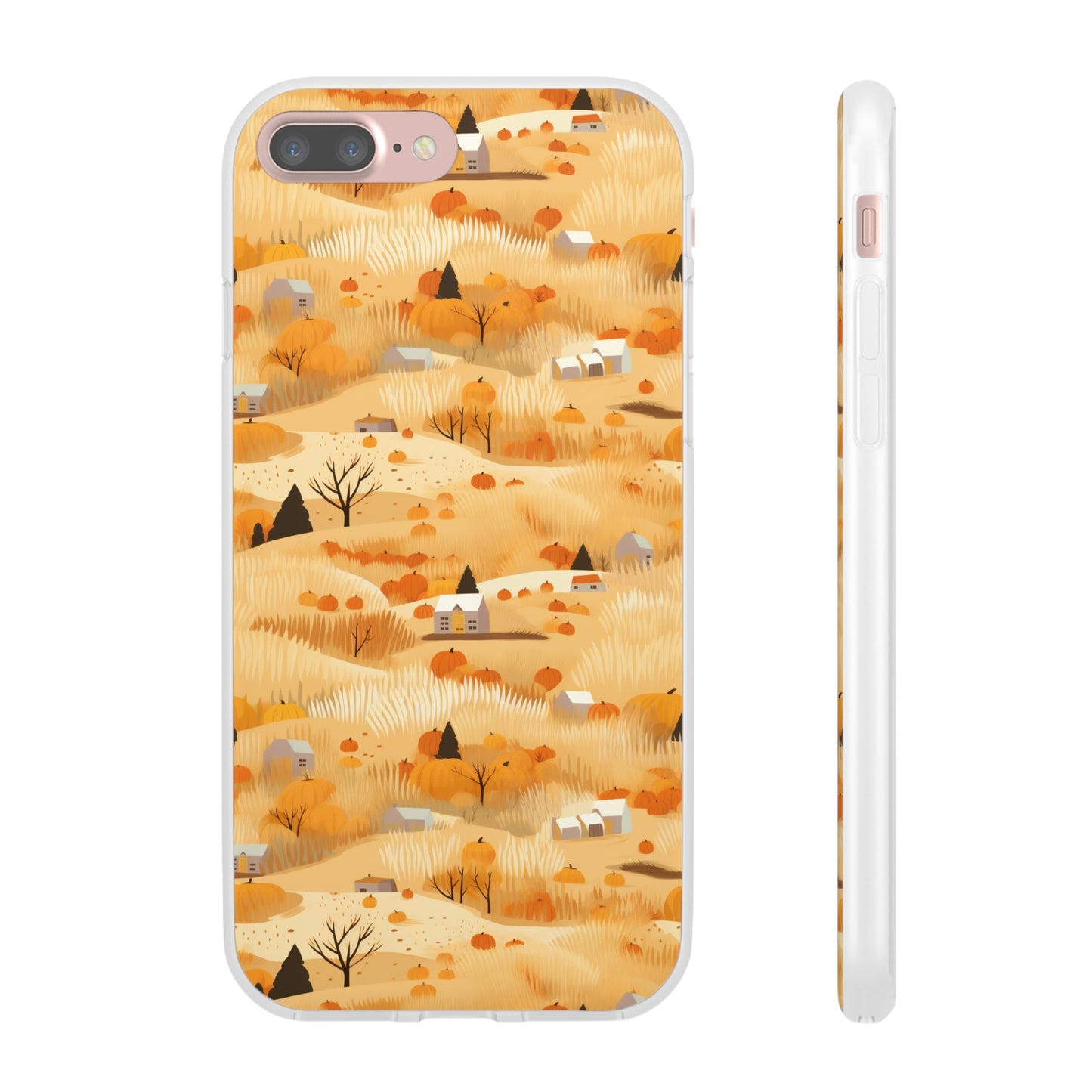 Harvest Homestead: Whimsical Autumn Villages - Flexible Phone Case