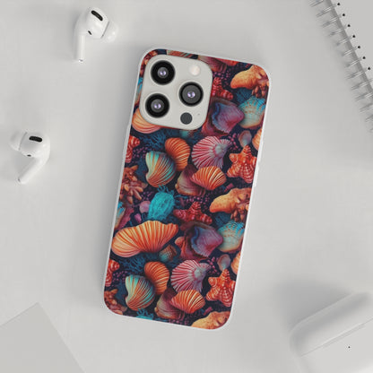 Vibrant Shallow Seascape - Flexible Phone Case Phone Case Pattern Symphony iPhone 13 Pro with gift packaging  