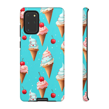 Sundae Funday - Ice Cream Cone Pattern Phone Case - iPhone & Samsung Compatible Phone Case Pattern Symphony   