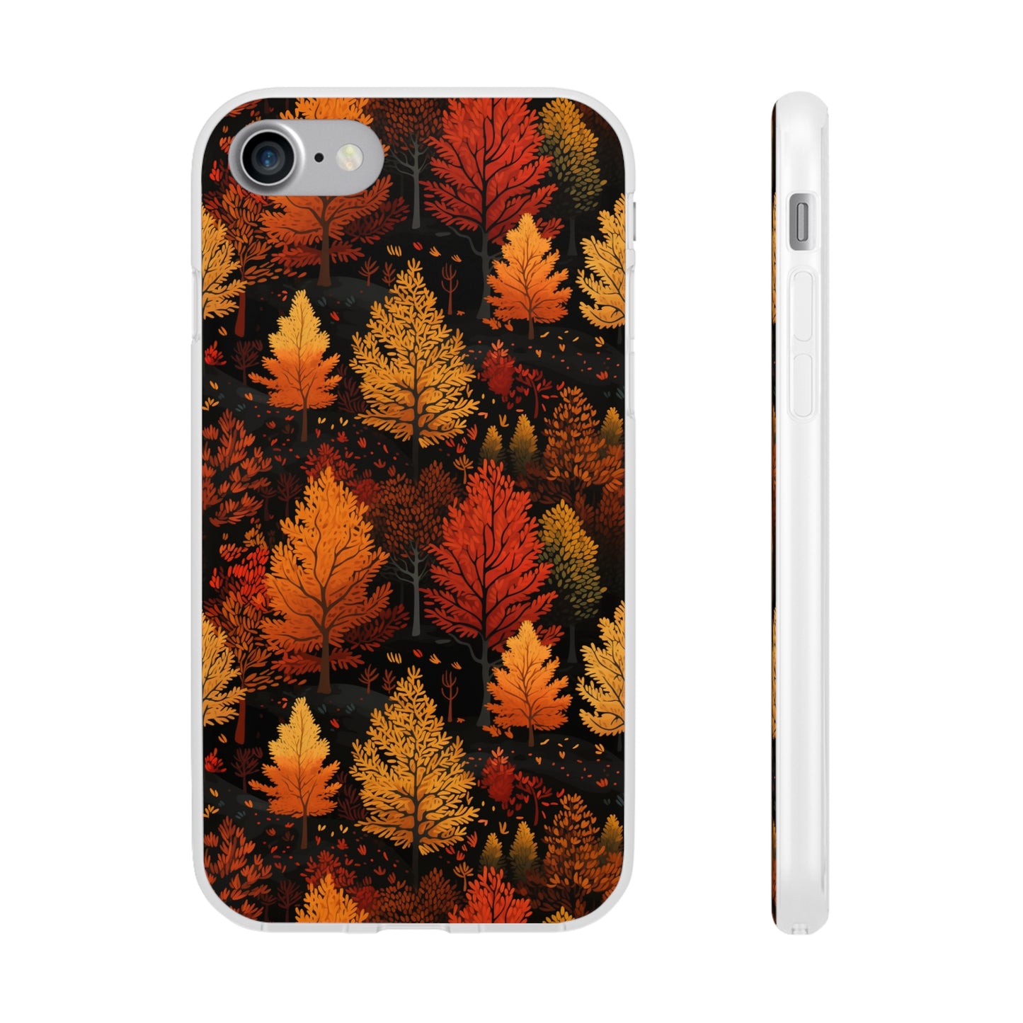 Bronzed Forest: A Chromatic Landscape - Flexible Phone Case